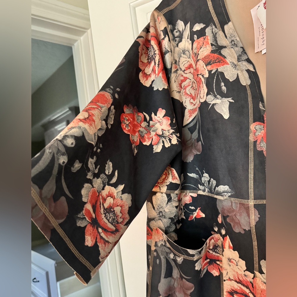 Philosophy Woman Republic Clothing lightweight coat floral pattern sz 2X - Picture 3 of 6